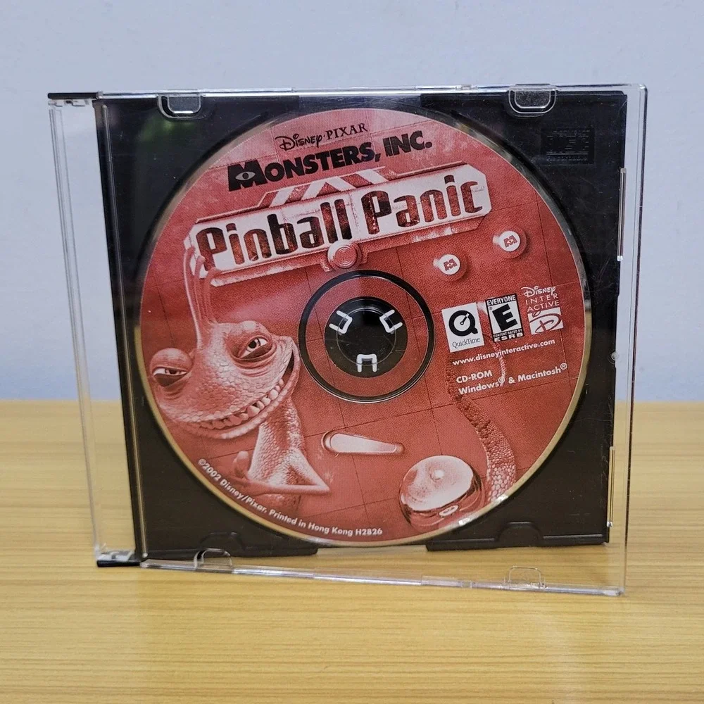 Monsters, Inc. Pinball Panic - PC CD Computer game Disc Only Disney PIXAR E